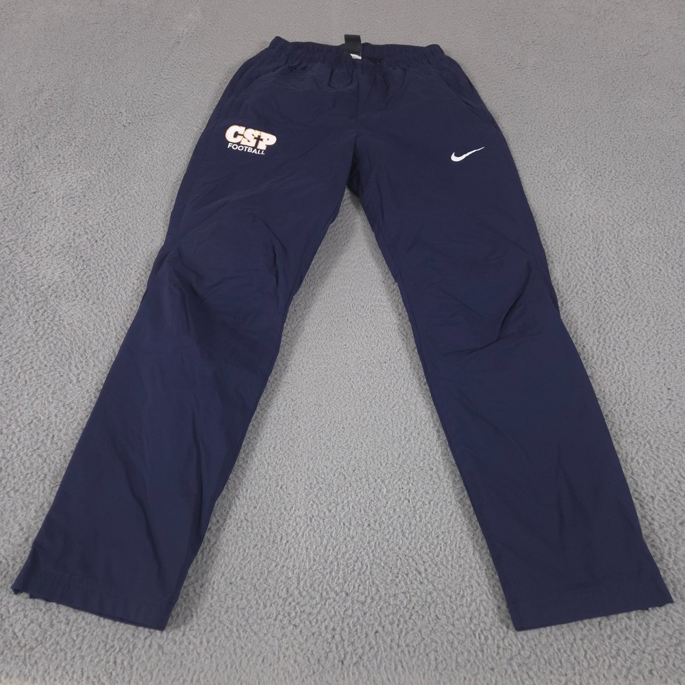 Nike Pants Women Small Navy Woven Mesh Lined Pull On Nylon Track Running Outdoor